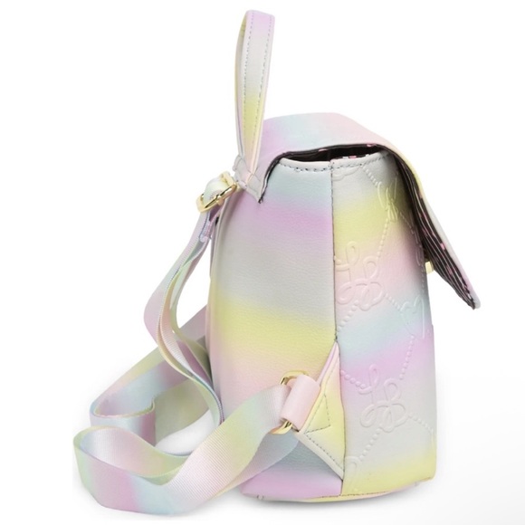 Betsey Johnson Pastel LB Logo Mini Backpack Ombré-hued - Picture 12 of 12